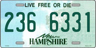 NH license plate 2366331