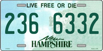 NH license plate 2366332