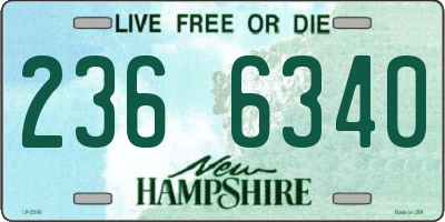 NH license plate 2366340