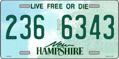 NH license plate 2366343