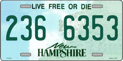 NH license plate 2366353