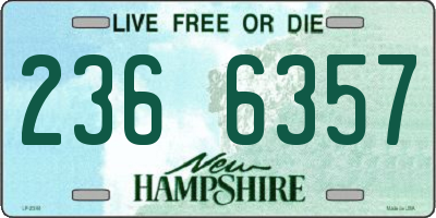 NH license plate 2366357