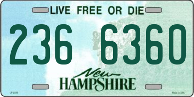 NH license plate 2366360