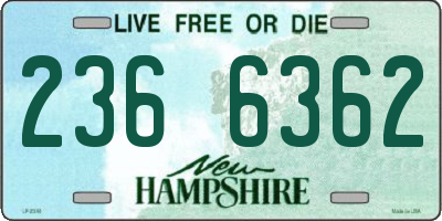 NH license plate 2366362