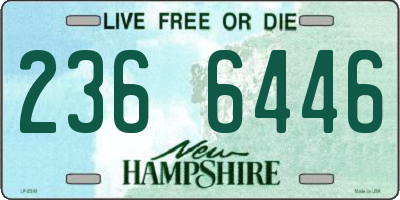NH license plate 2366446