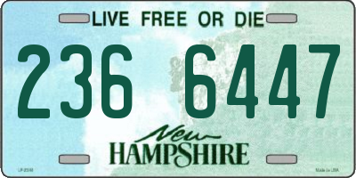 NH license plate 2366447