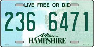 NH license plate 2366471
