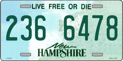 NH license plate 2366478