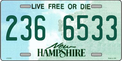 NH license plate 2366533