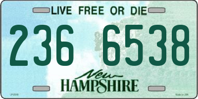 NH license plate 2366538