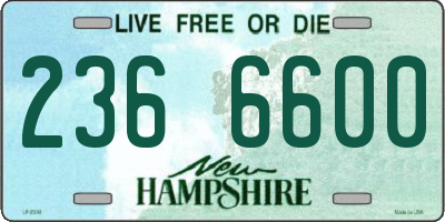 NH license plate 2366600