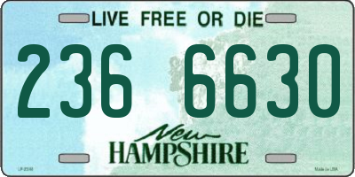 NH license plate 2366630