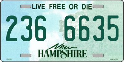 NH license plate 2366635