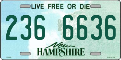 NH license plate 2366636