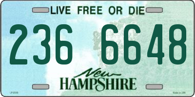 NH license plate 2366648