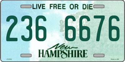 NH license plate 2366676