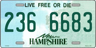 NH license plate 2366683