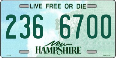 NH license plate 2366700