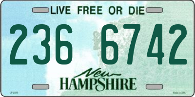 NH license plate 2366742