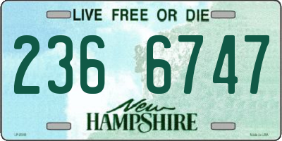 NH license plate 2366747