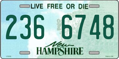 NH license plate 2366748