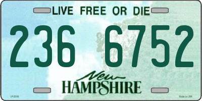 NH license plate 2366752