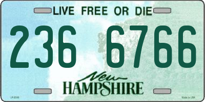 NH license plate 2366766