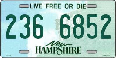 NH license plate 2366852