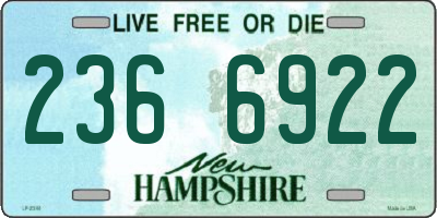 NH license plate 2366922