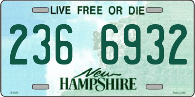 NH license plate 2366932