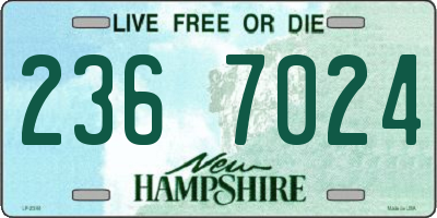 NH license plate 2367024