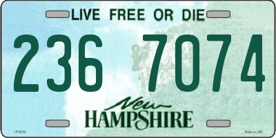 NH license plate 2367074