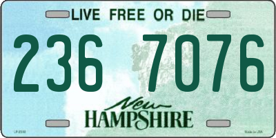 NH license plate 2367076