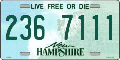 NH license plate 2367111