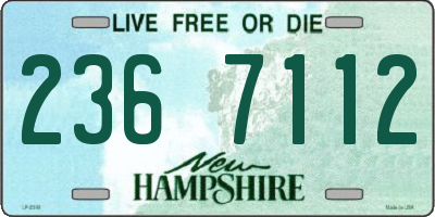 NH license plate 2367112