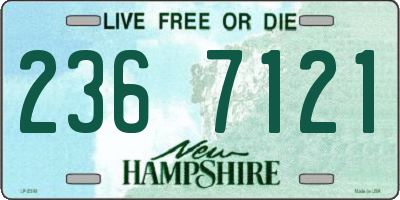 NH license plate 2367121