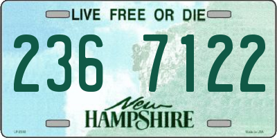 NH license plate 2367122