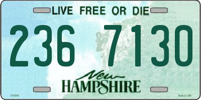 NH license plate 2367130