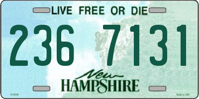 NH license plate 2367131