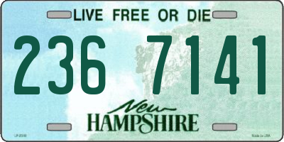 NH license plate 2367141
