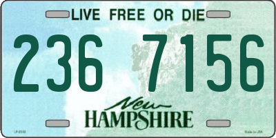 NH license plate 2367156