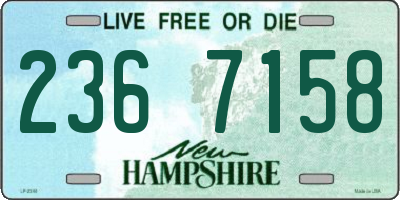 NH license plate 2367158