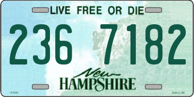 NH license plate 2367182