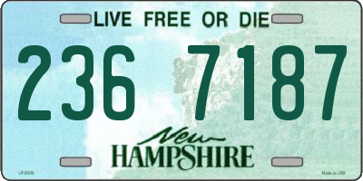 NH license plate 2367187