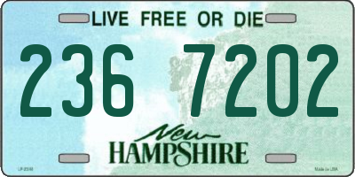 NH license plate 2367202
