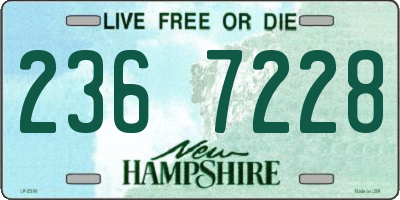 NH license plate 2367228