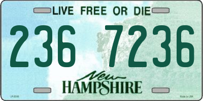 NH license plate 2367236