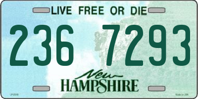 NH license plate 2367293