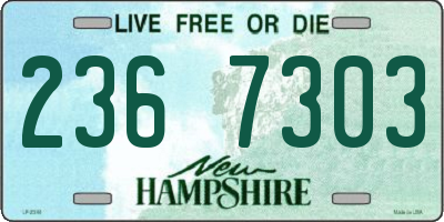 NH license plate 2367303