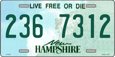 NH license plate 2367312